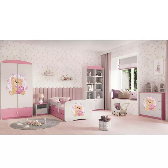 Komód gyermek számára Babydreams Rózsaszín – Medve Pillangó