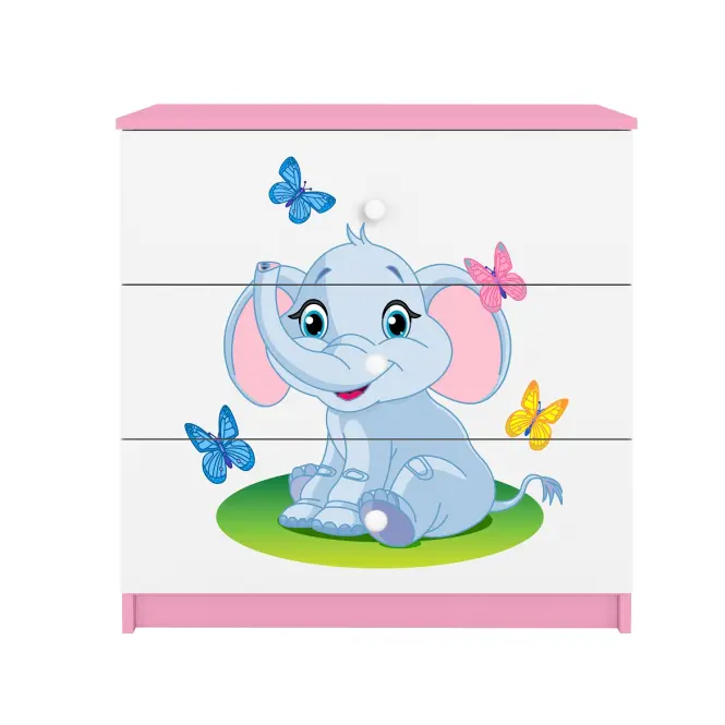 Komód gyermek számára Babydreams Rózsaszín – Elefánt,3