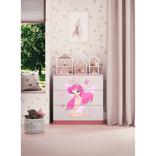 Komód gyermek számára Babydreams Rózsaszín – Tündér 1