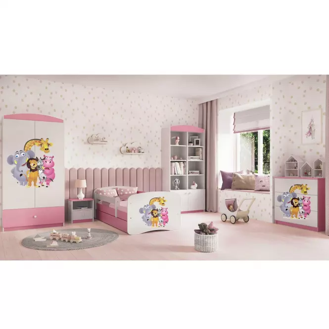 Komód gyermek számára Babydreams Rózsaszín – Zoo