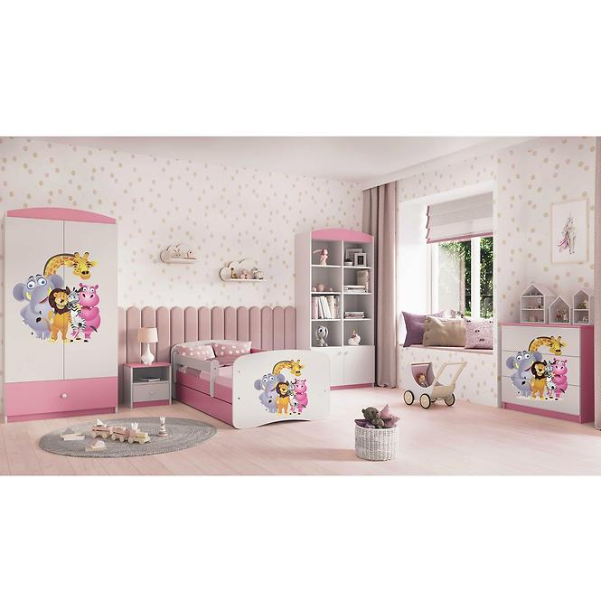 Komód gyermek számára Babydreams Rózsaszín – Zoo
