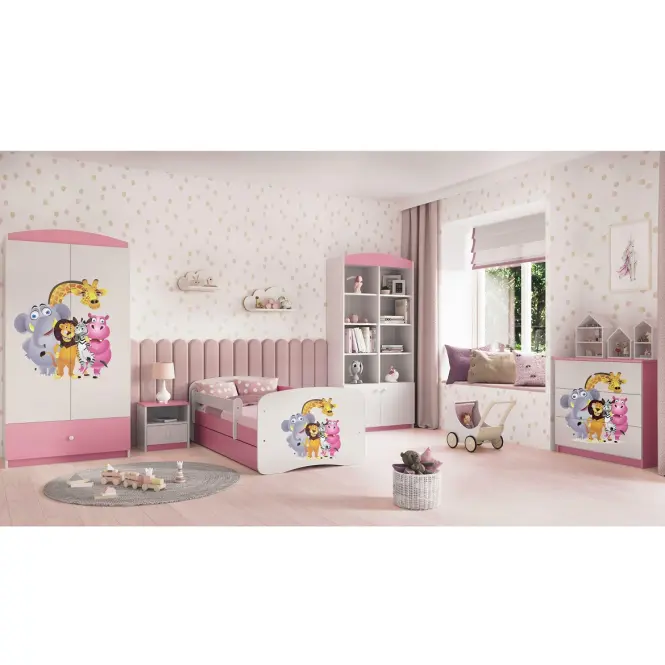 Komód gyermek számára Babydreams Rózsaszín – Zoo,6