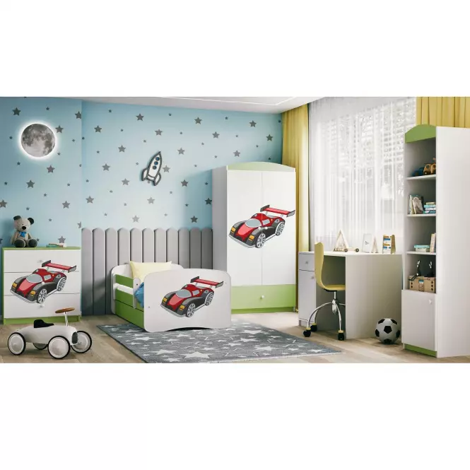 Komód gyermek számára Babydreams Zöld – Auto