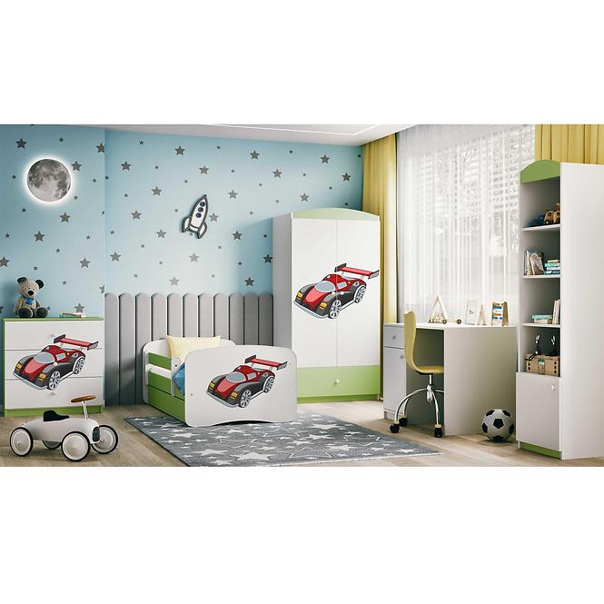 Komód gyermek számára Babydreams Zöld – Auto
