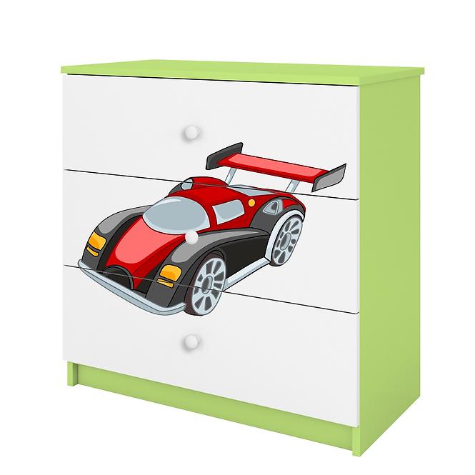 Komód gyermek számára Babydreams Zöld – Auto