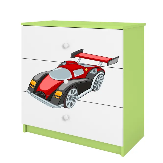 Komód gyermek számára Babydreams Zöld – Auto,3