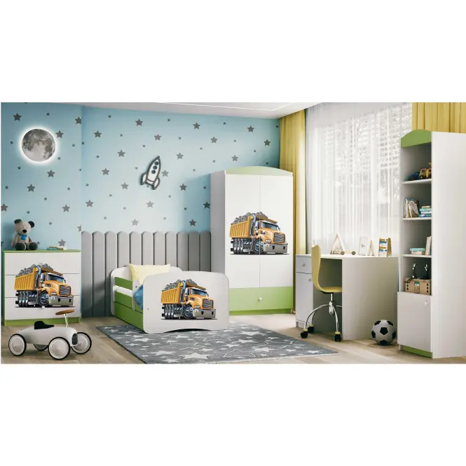 Komód gyermek számára Babydreams Zöld – kamion,6