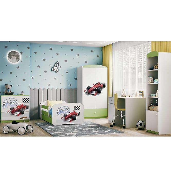 Komód gyermek számára Babydreams Zöld – versenyző