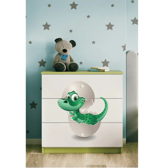 Komód gyermek számára Babydreams Zöld – Dínó,5