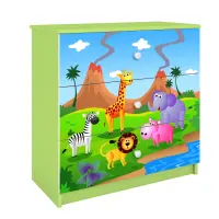 Komód gyermek számára Babydreams Zöld – Safari
