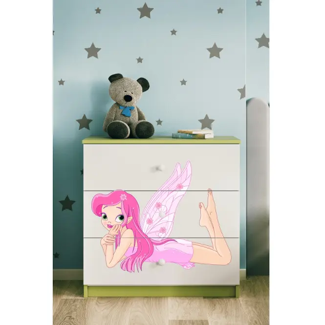 Komód gyermek számára Babydreams Zöld – Tündér2,5