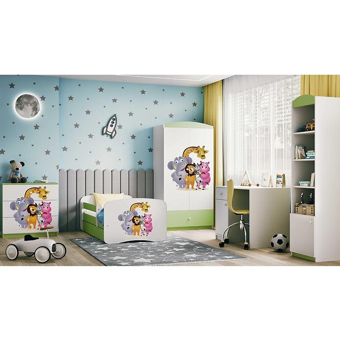 Komód gyermek számára Babydreams Zöld – Zoo