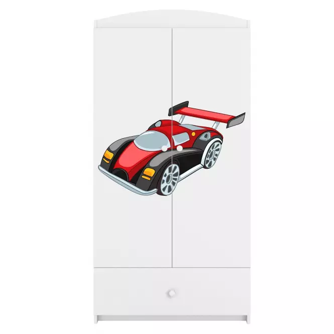 Szekrény Babydreams fehér – Auto,4