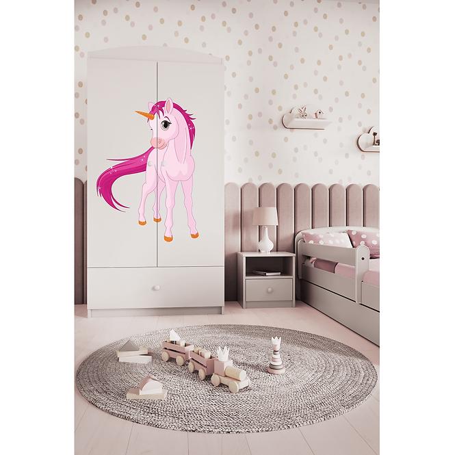Szekrény Babydreams fehér – Egyszarvú