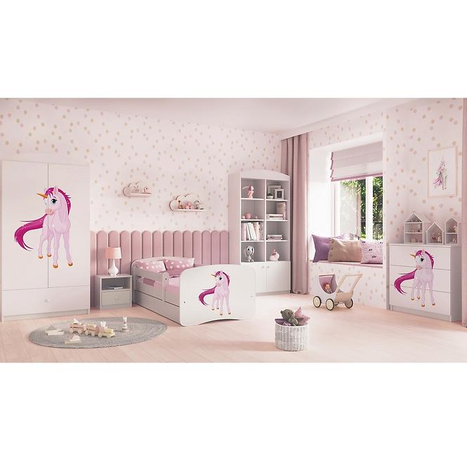 Szekrény Babydreams fehér – Egyszarvú