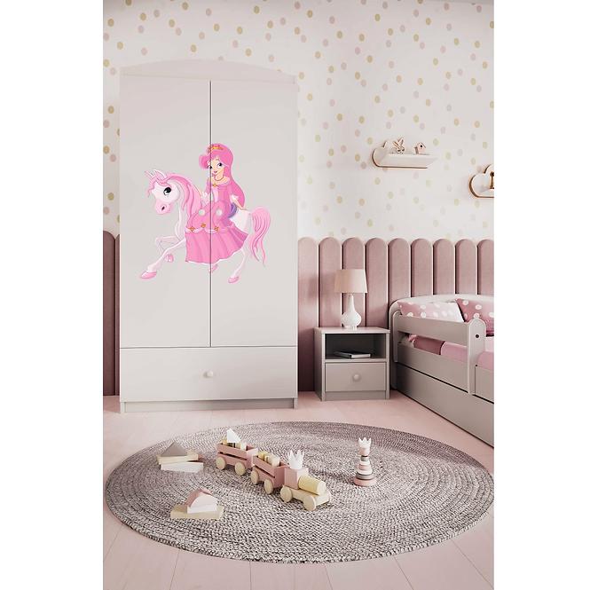Szekrény Babydreams fehér – Hercegnő 1