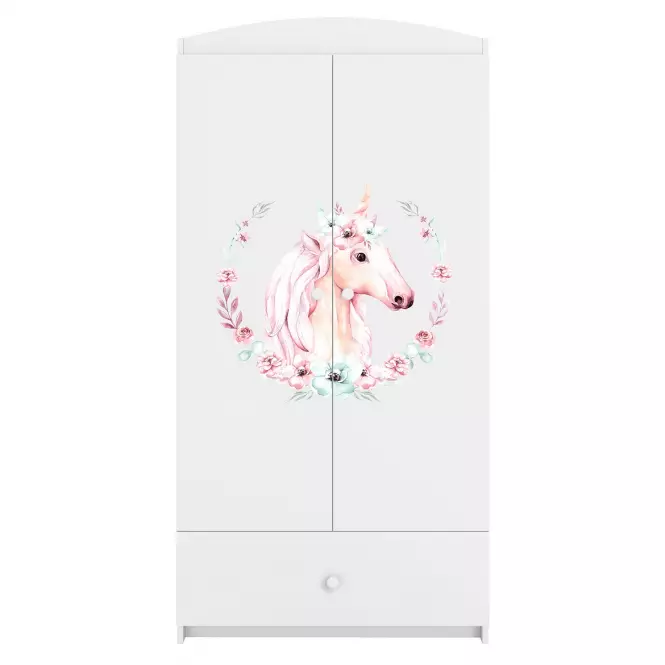Szekrény Babydreams fehér – Ló