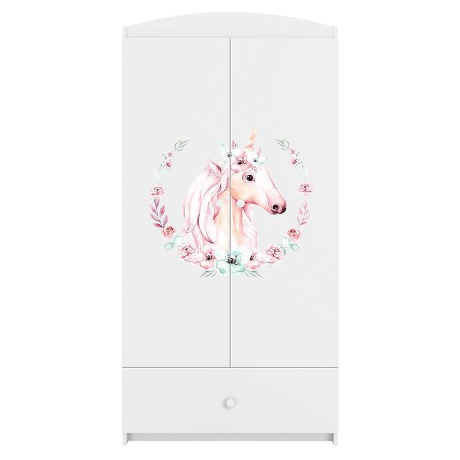 Szekrény Babydreams fehér – Ló
