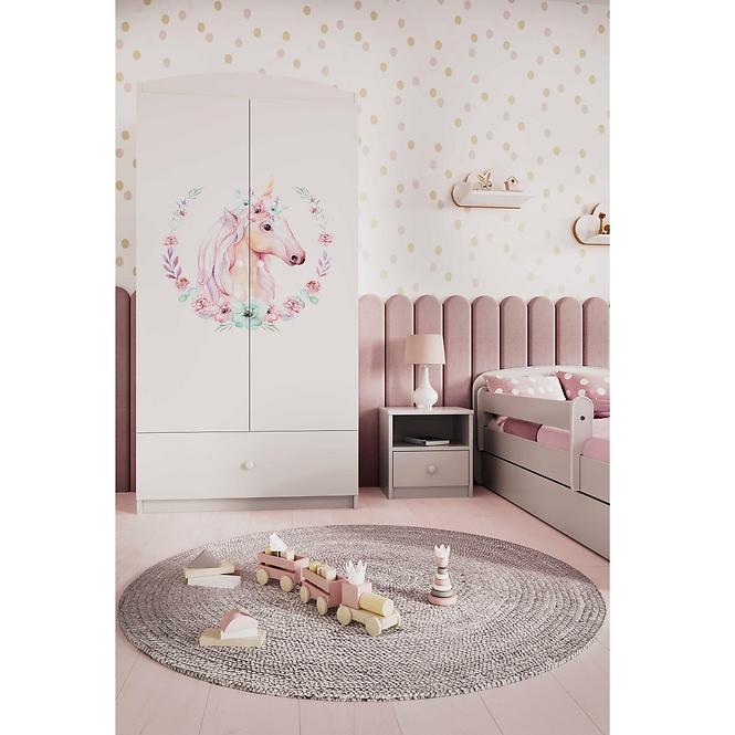Szekrény Babydreams fehér – Ló