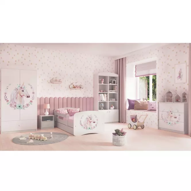Szekrény Babydreams fehér – Ló