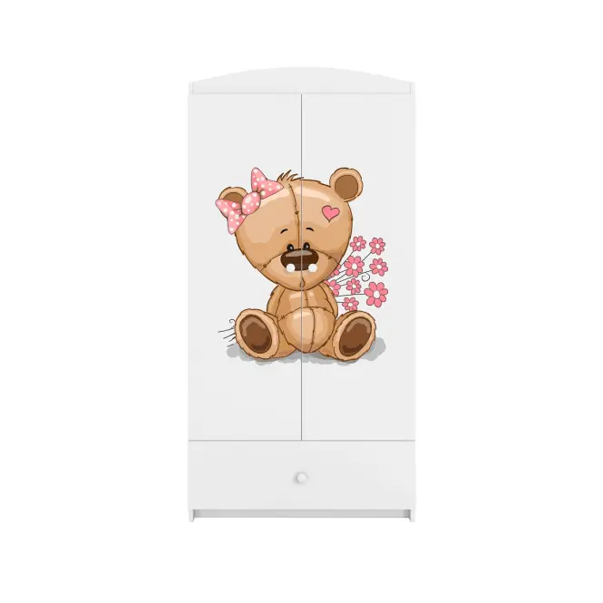 Szekrény Babydreams fehér – Medve Virágok,4