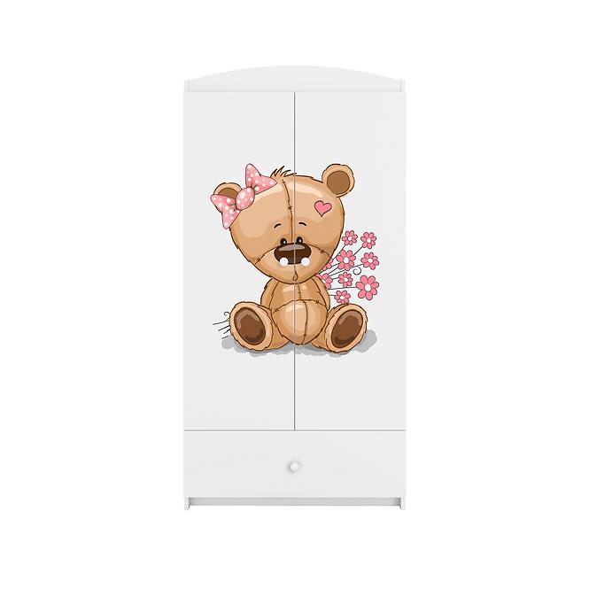 Szekrény Babydreams fehér – Medve Virágok,4