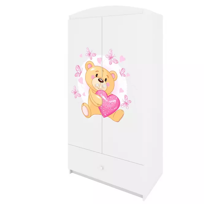Szekrény Babydreams fehér – Medve Pillangó