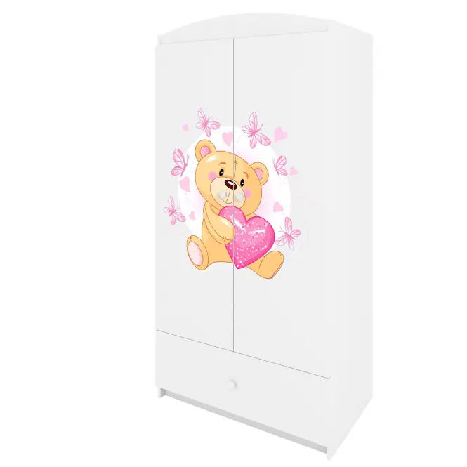 Szekrény Babydreams fehér – Medve Pillangó,4
