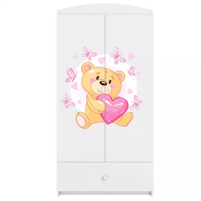 Szekrény Babydreams fehér – Medve Pillangó
