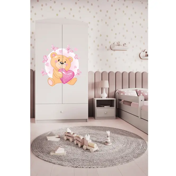 Szekrény Babydreams fehér – Medve Pillangó,7