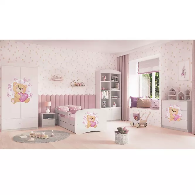 Szekrény Babydreams fehér – Medve Pillangó