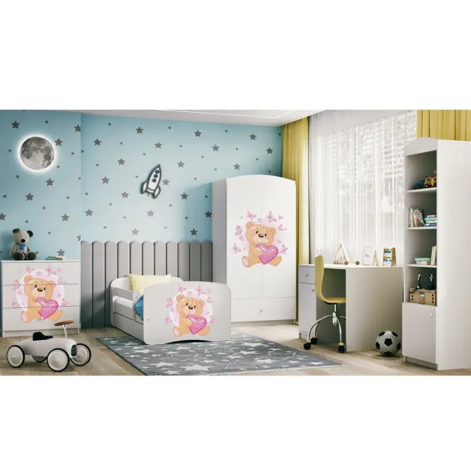 Szekrény Babydreams fehér – Medve Pillangó,9