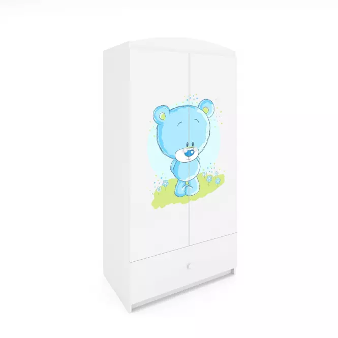 Szekrény Babydreams fehér – Medve Kék