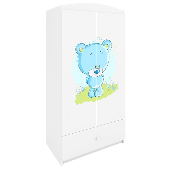 Szekrény Babydreams fehér – Medve Kék