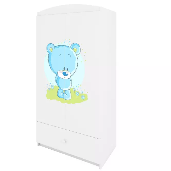 Szekrény Babydreams fehér – Medve Kék