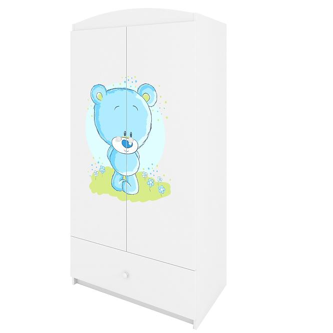 Szekrény Babydreams fehér – Medve Kék