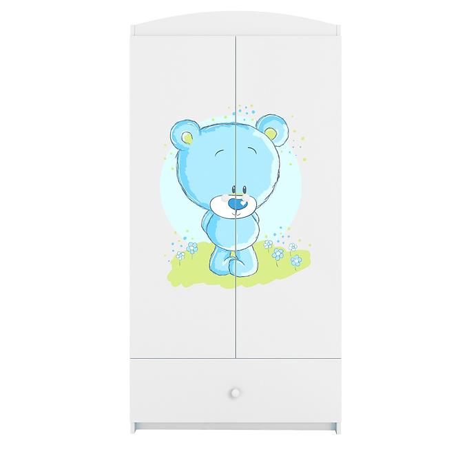 Szekrény Babydreams fehér – Medve Kék,6