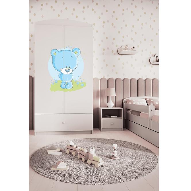 Szekrény Babydreams fehér – Medve Kék