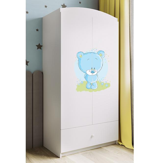 Szekrény Babydreams fehér – Medve Kék