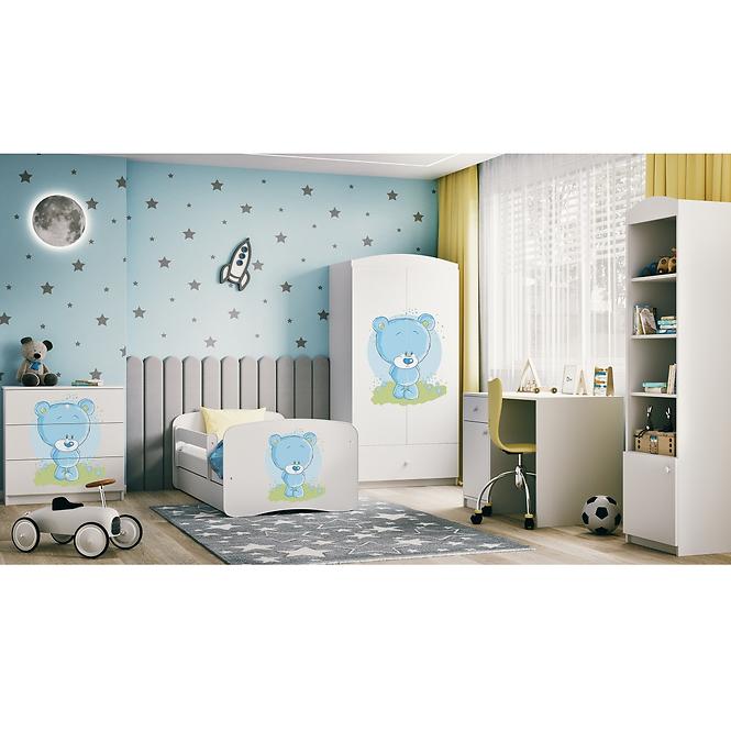 Szekrény Babydreams fehér – Medve Kék