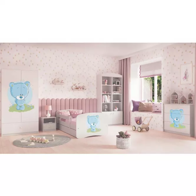 Szekrény Babydreams fehér – Medve Kék