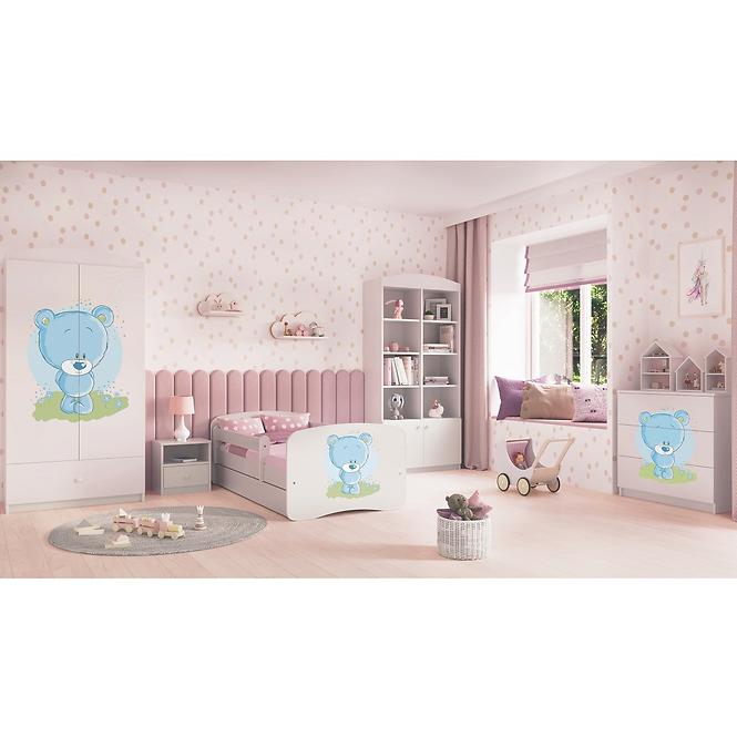 Szekrény Babydreams fehér – Medve Kék
