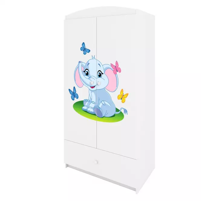 Szekrény Babydreams fehér – Elefánt