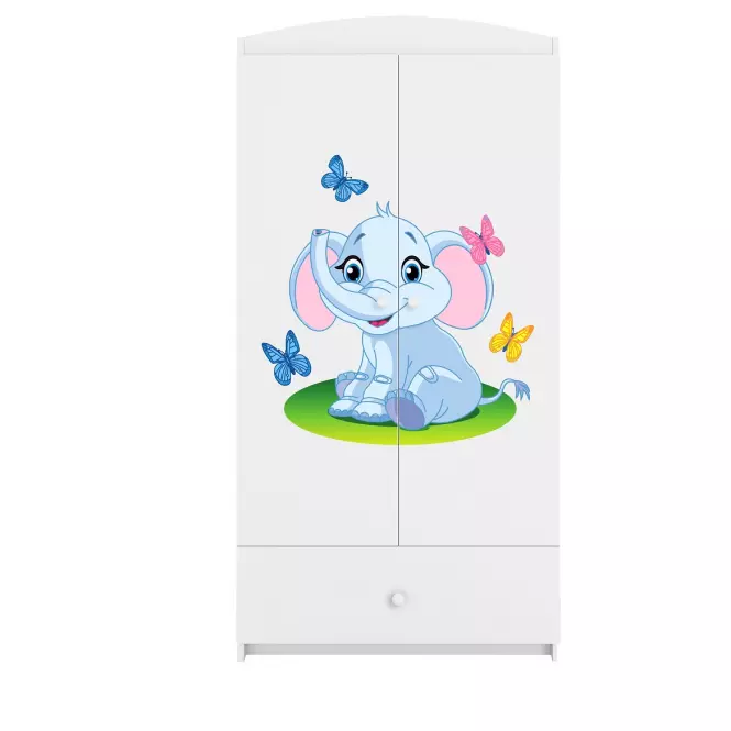 Szekrény Babydreams fehér – Elefánt