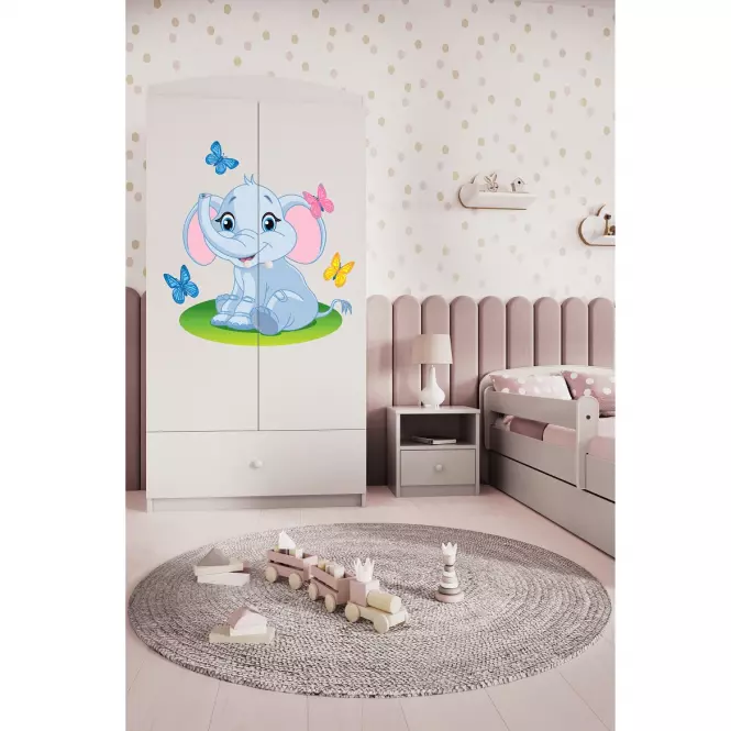 Szekrény Babydreams fehér – Elefánt,7