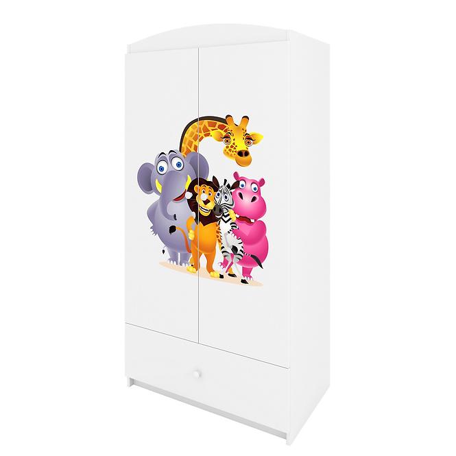 Szekrény Babydreams fehér – Zoo