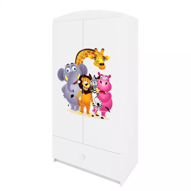 Szekrény Babydreams fehér – Zoo,4
