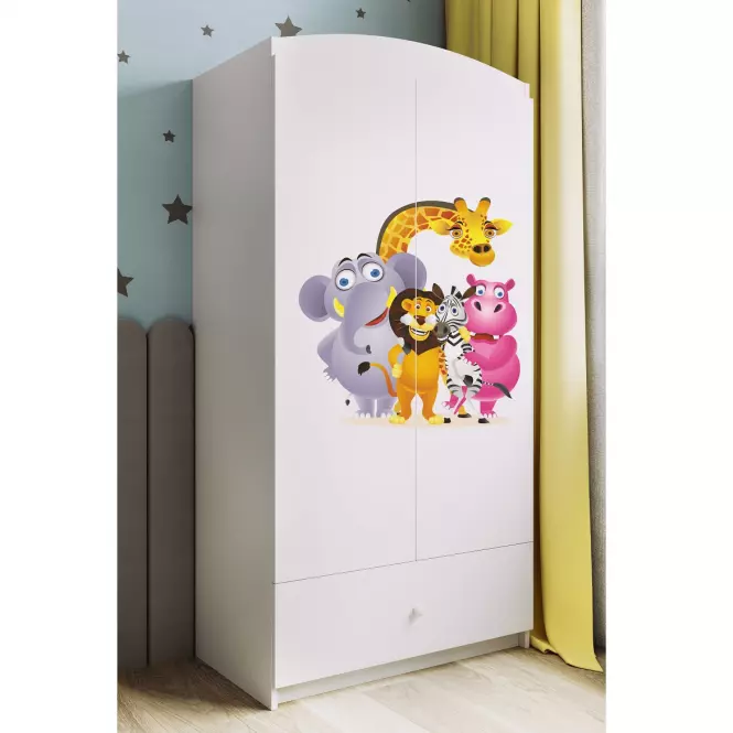 Szekrény Babydreams fehér – Zoo