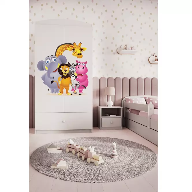 Szekrény Babydreams fehér – Zoo,7