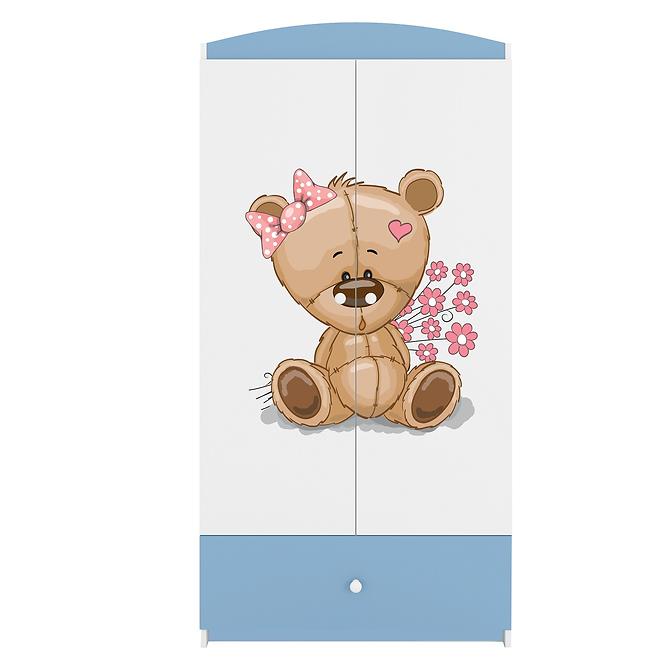 Szekrény Babydreams Kék – Medve Virágok
